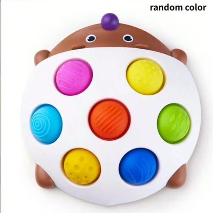 Infant Sensory Press Hedgehog Toy, Suitable For Babies 18 Months And Above, Point-And-Press Recognition Toy, Airplane Travel Companion. (Random Color)