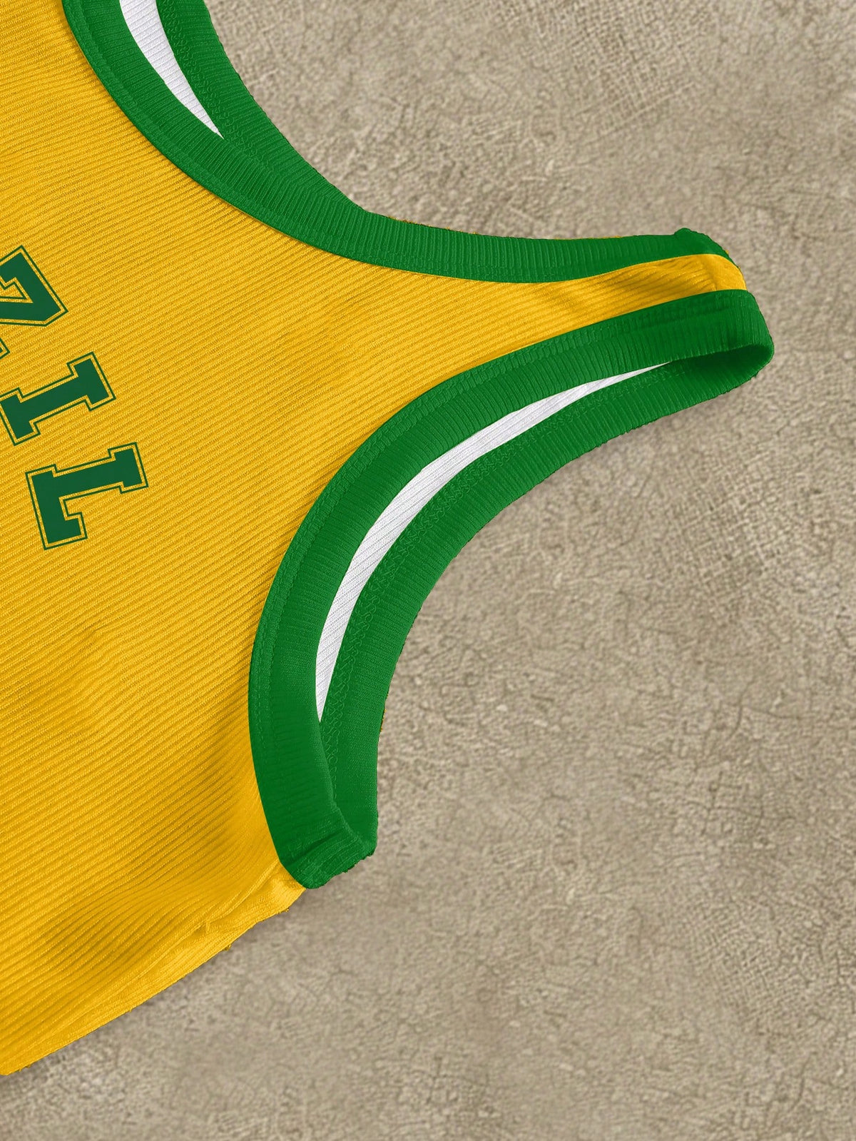 IslaSuriya 3pcs Brazil, Italy, Spain Slogan Graphic Print Women Round Neck Camisole,Soccer Fan