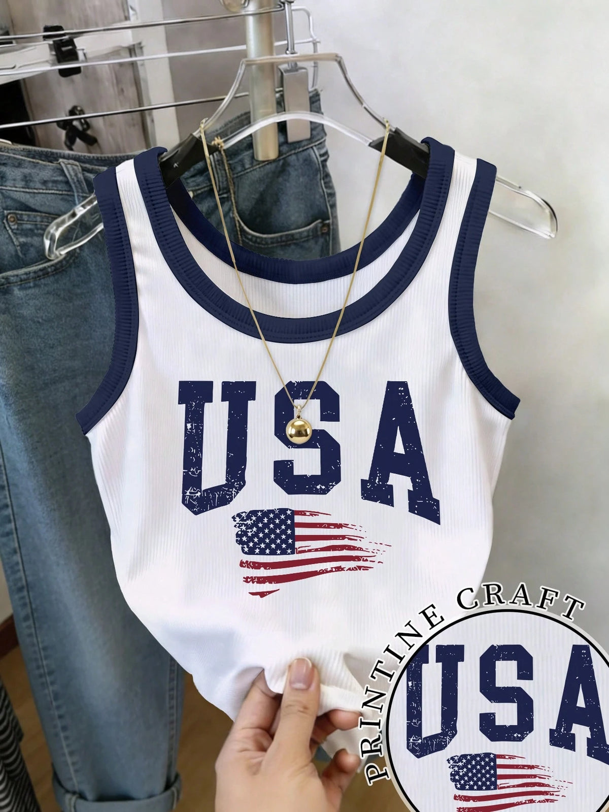 IslaSuriya 3pcs Brazil, Italy, Spain Slogan Graphic Print Women Round Neck Camisole,Soccer Fan