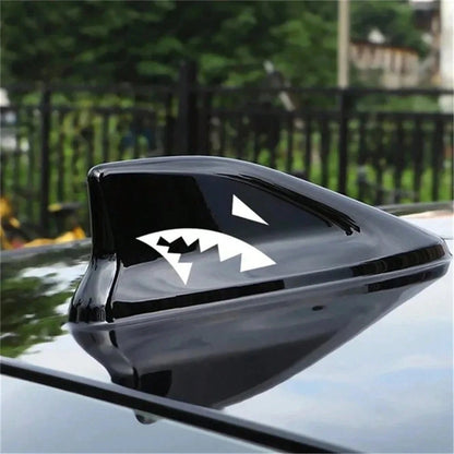 JDM Shark Fin Antenna Car Sticker Creative Shark Mouth Vinyl Decal Car Body Stickers Car Styling Auto Exterior Decoration