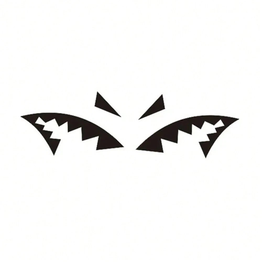 JDM Shark Fin Antenna Car Sticker Creative Shark Mouth Vinyl Decal Car Body Stickers Car Styling Auto Exterior Decoration