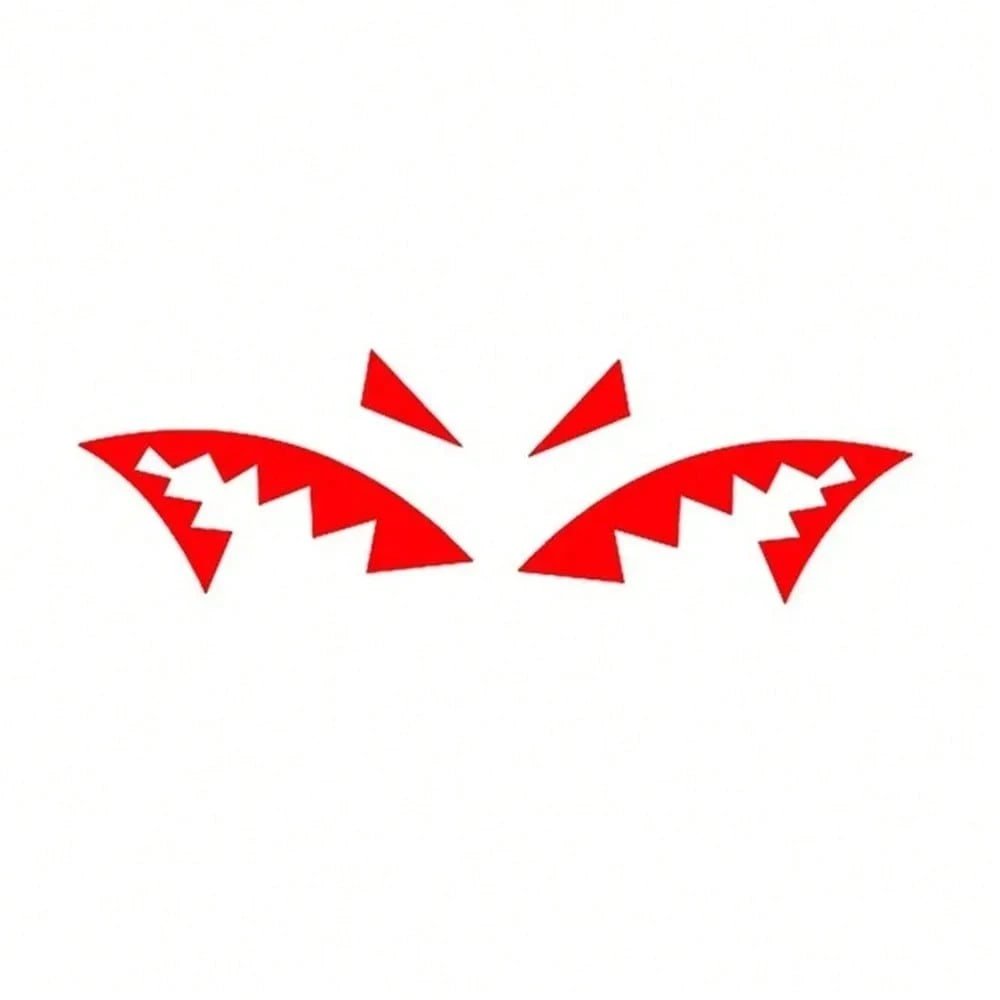 JDM Shark Fin Antenna Car Sticker Creative Shark Mouth Vinyl Decal Car Body Stickers Car Styling Auto Exterior Decoration