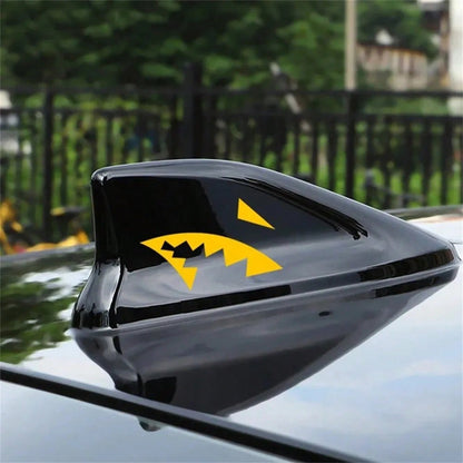 JDM Shark Fin Antenna Car Sticker Creative Shark Mouth Vinyl Decal Car Body Stickers Car Styling Auto Exterior Decoration