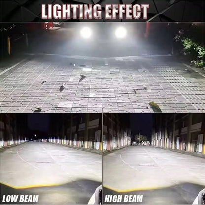 JINGMA 2pcs H4 H7 H11 LED Car Headlight H1 H9 9005 HB3 9006 HB4 9012 H13 High Low Beam Bulbs 7500K 800% Bright With External Drive CanbusPlug&Play, 60000LM, 200W, 9570 CSP CHIP, 500000H, 12V-24V, With