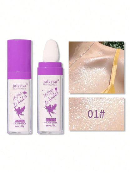 Julystar 10g Party Shimmer Highlight Powder To Brighten Your Whole Body Y2K Makeup