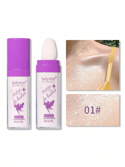 Julystar 10g Party Shimmer Highlight Powder To Brighten Your Whole Body Y2K Makeup