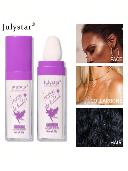 Julystar 10g Party Shimmer Highlight Powder To Brighten Your Whole Body Y2K Makeup