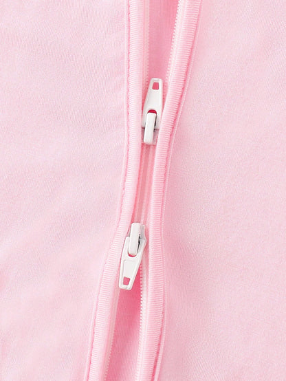 Junblebaby Baby Girl Bamboo Fiber Zipper Romper,Junblebaby Baby Boy Bamboo Fiber Zipper Romper,Tight-Fitting Style-Bamboo Fiber Solid Color Long-Sleeved Zipper, Baby Boy Clothes, Bamboo Baby Jumpsui