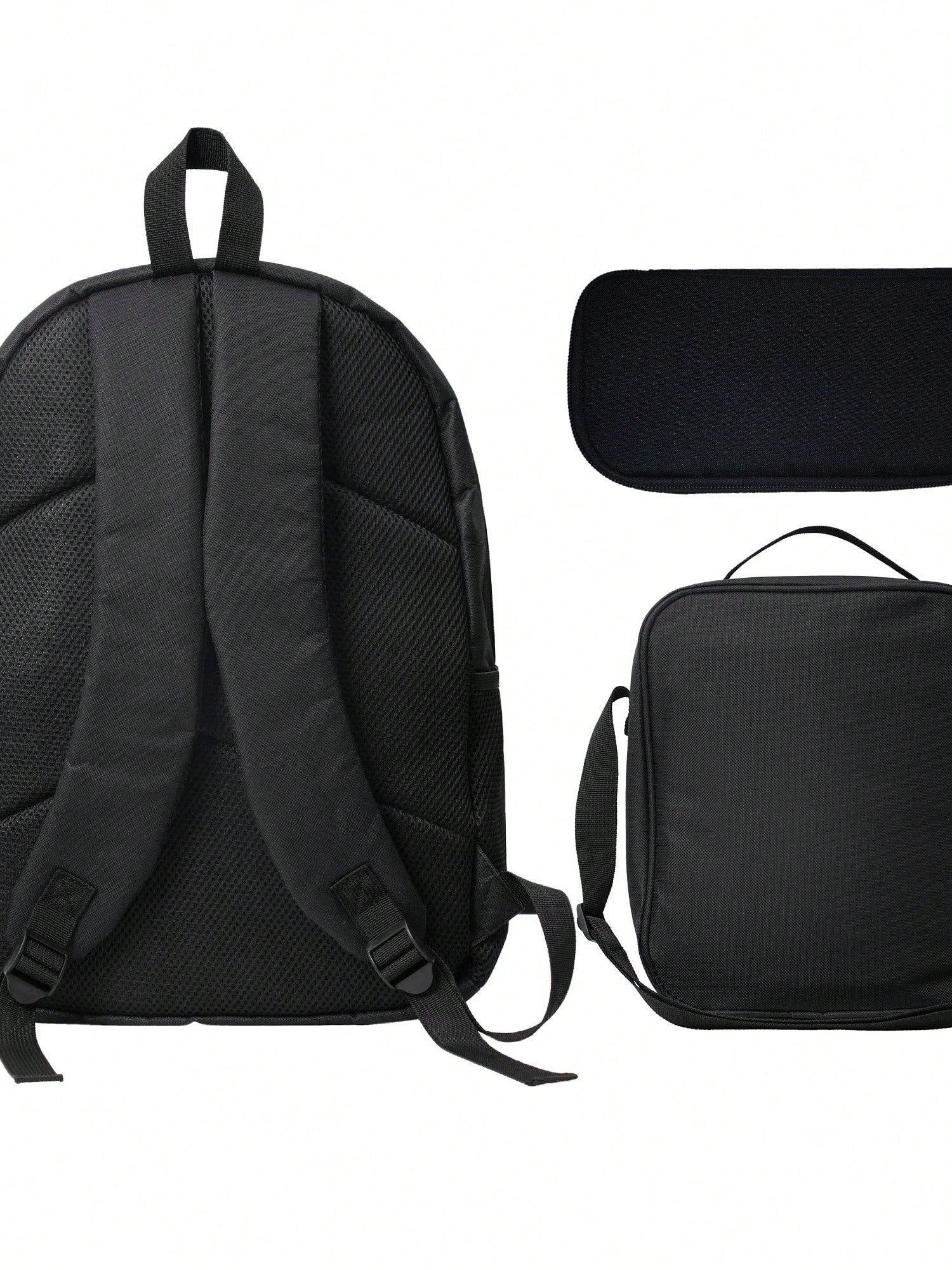 KATSEYE Backpack 3-Piece Set Cartoon Fun Backpack Pencil Case & Lunch Bag Three-Piece School Gear