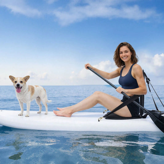 Kayak Seat, 1 Pack 1" Thick, Universal Paddle Board Seat With Back Support, Hexagonal Sit-On-Top Soft Padded Cushion With Storage Bag & Adjustable Straps For SUP, Fishing Boat, Inflatable Kayak