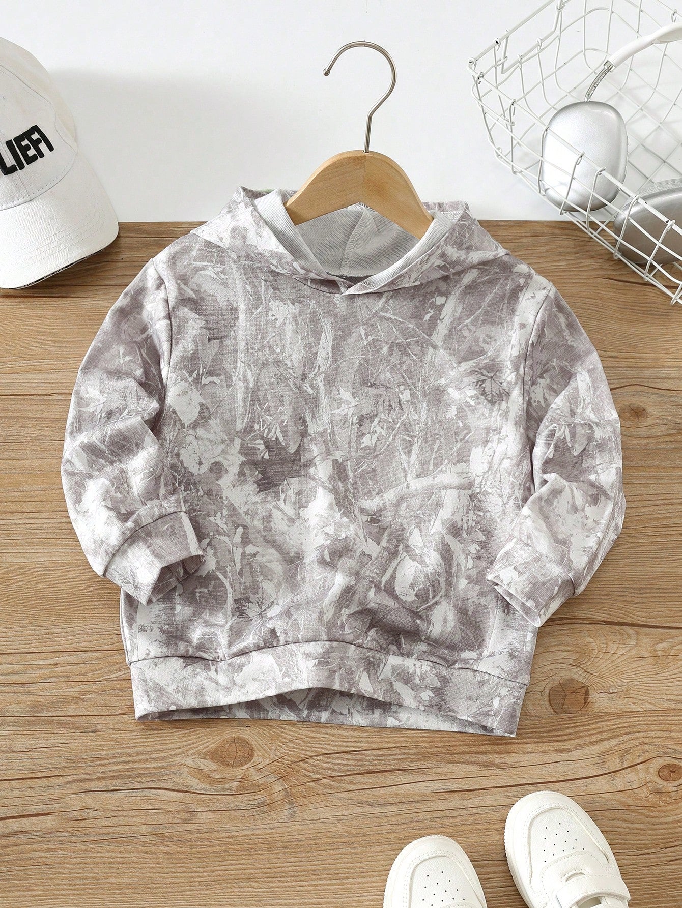 Kids Young Boy Casual Minimalist Y2K Hip-Hop Rock Graffiti Sports Style Loose Comfortable Long Sleeve Sweatshirt Sweatshirt Suitable For Autumn/Winter