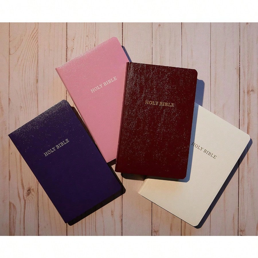 KJV Holy Bible: Gift And Award, Pink Leather-Look, Red Letter, Comfort Print: King James Version