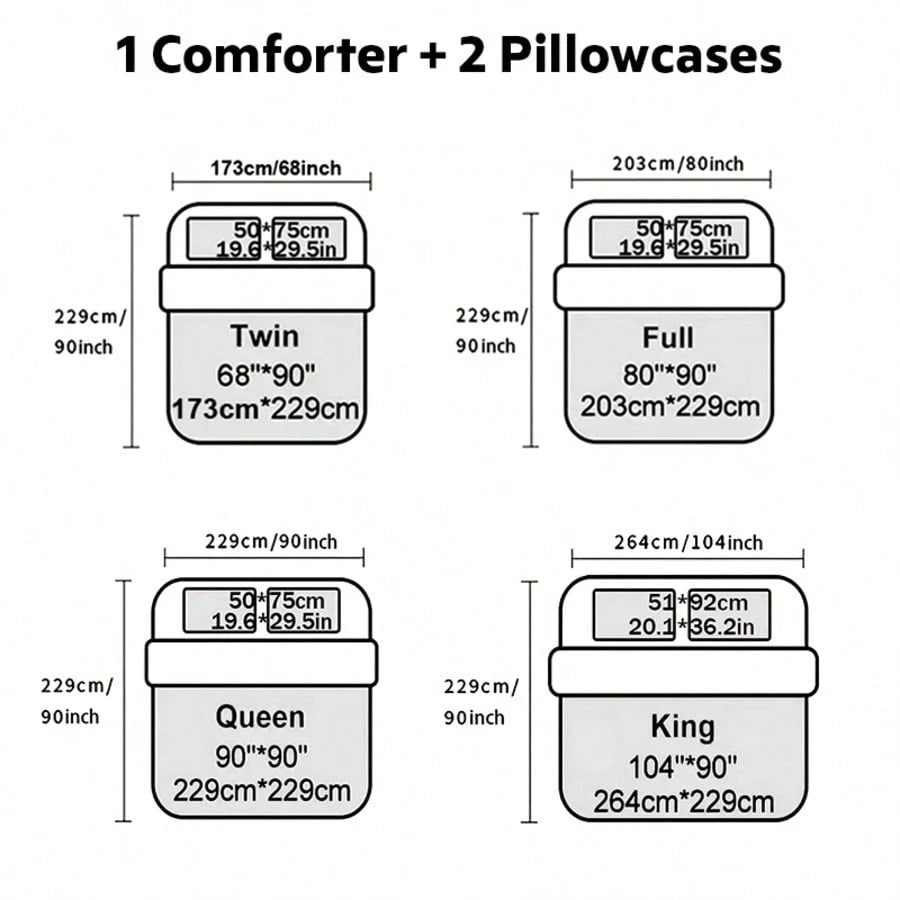 KTAbedding 3PCS Casual Breathable Super Soft Sports Game Controller Thick Quilt Set (1 Comforter + 2 Pillowcases, Pillow Not Included), Soft And Breathable Quilted Digital Print, Suitable For Home, Be