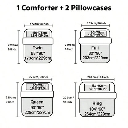 KTAbedding 3PCS Casual Breathable Super Soft Sports Game Controller Thick Quilt Set (1 Comforter + 2 Pillowcases, Pillow Not Included), Soft And Breathable Quilted Digital Print, Suitable For Home, Be