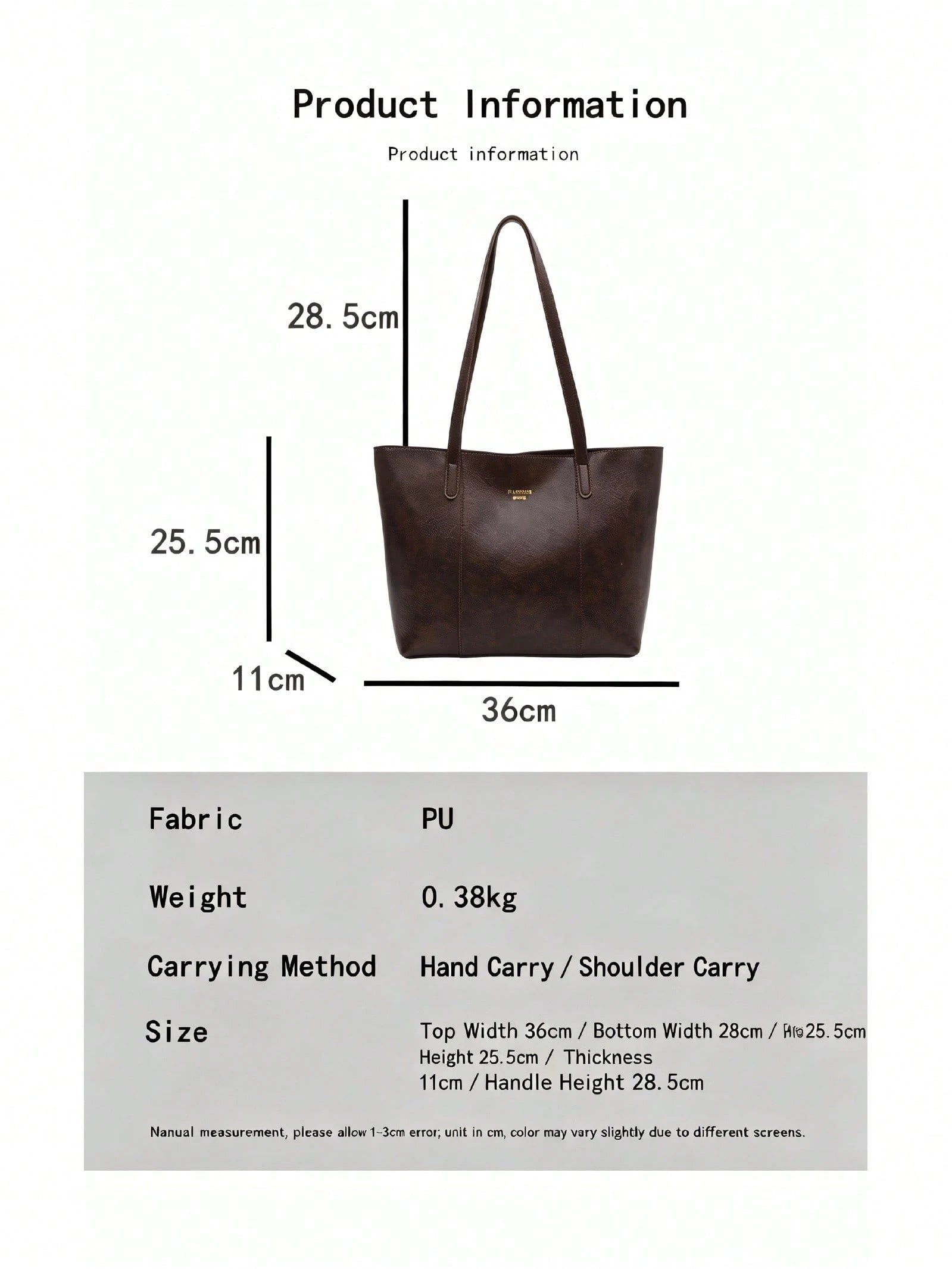 Large Capacity Tote Bag, Vintage Leather Shoulder Purse, Soft Texture, Multi-Color Optional, Daily Commute Handbag For Women
