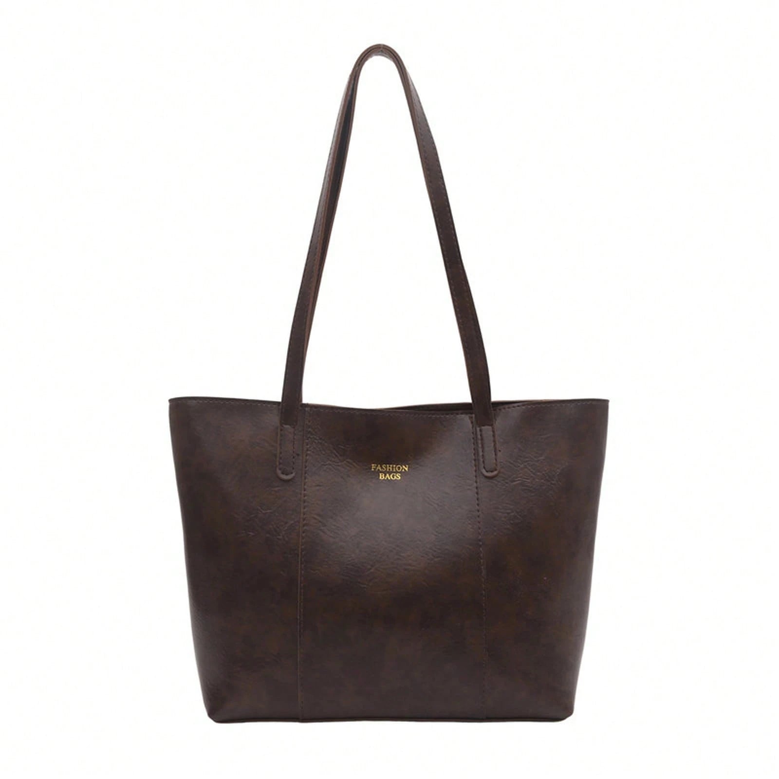 Large Capacity Tote Bag, Vintage Leather Shoulder Purse, Soft Texture, Multi-Color Optional, Daily Commute Handbag For Women