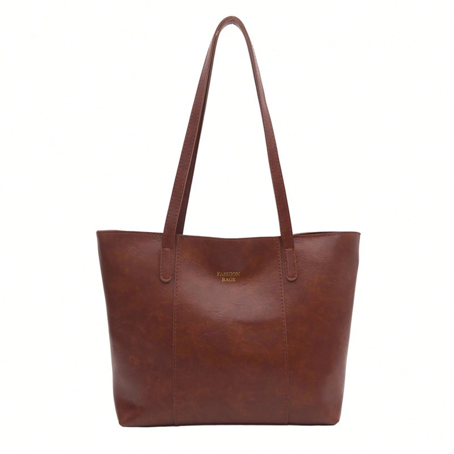 Large Capacity Tote Bag, Vintage Leather Shoulder Purse, Soft Texture, Multi-Color Optional, Daily Commute Handbag For Women