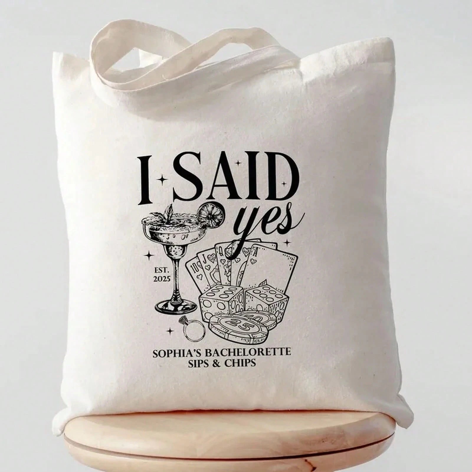 Las Vegas Bachelorette Tote Bag, Bridal Party Gifts, Bridesmaid Tote, Bride Tote Bag, Bachelorette Favors, Beach Tote Bag