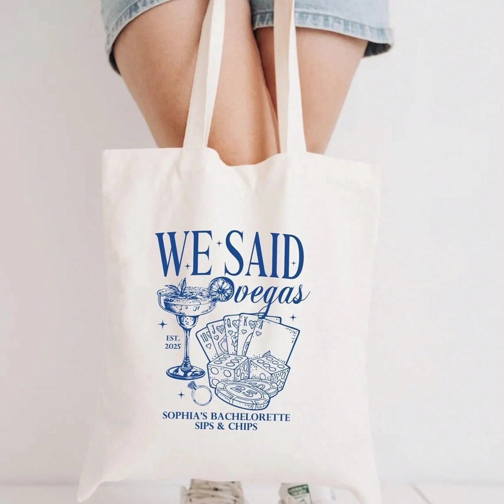 Las Vegas Bachelorette Tote Bag, Bridal Party Gifts, Bridesmaid Tote, Bride Tote Bag, Bachelorette Favors, Beach Tote Bag