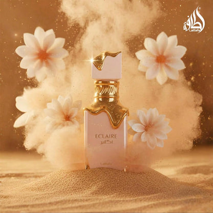 Lattafa Eclaire – Vanilla, Caramel, Sweet, Floral – Long-Lasting Fragrance For Women (10–12 Hours), 3.40 Oz/ 100 Ml