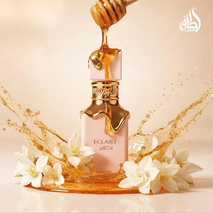 Lattafa Eclaire – Vanilla, Caramel, Sweet, Floral – Long-Lasting Fragrance For Women (10–12 Hours), 3.40 Oz/ 100 Ml