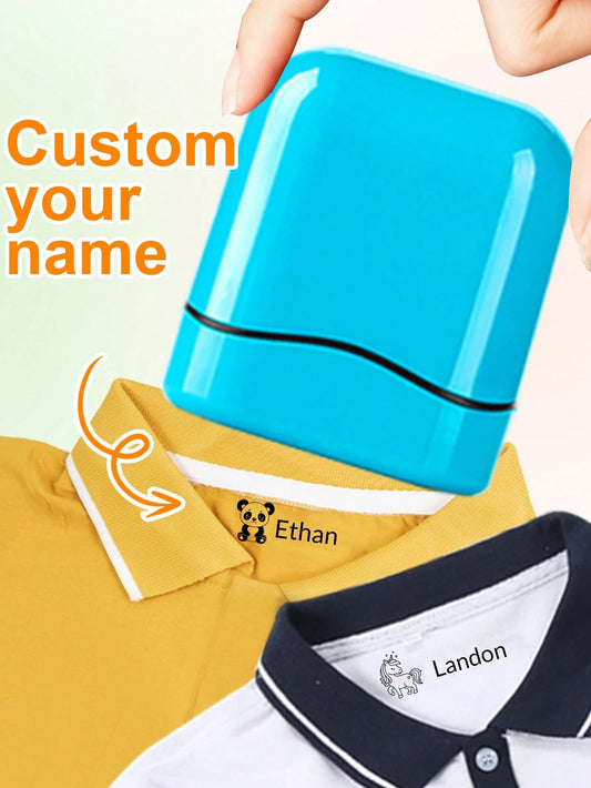 LICVIC Customized Name Stamp, Personalized Automatic Ink Stamp, Customized Signature Stamp, Customizable Clothing Name Stamp, Office, Birthday, Graduation Gift