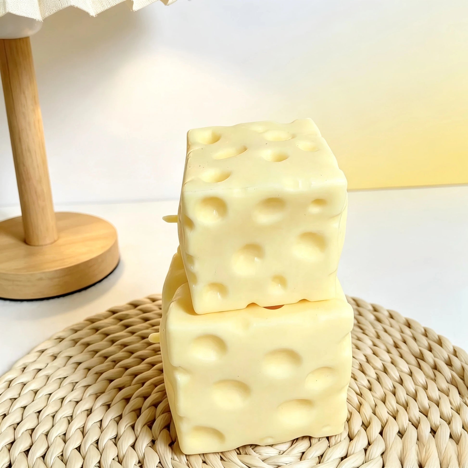 Light Yellow Cheese Coconut Oil Cream Cheese Squishy, Soft Dough Texture, Cream Filling, Silent Squeeze Stress Relief Toy, Suitable For Office Desk Focus And Mindfulness Break, Popular Adult Sensory G