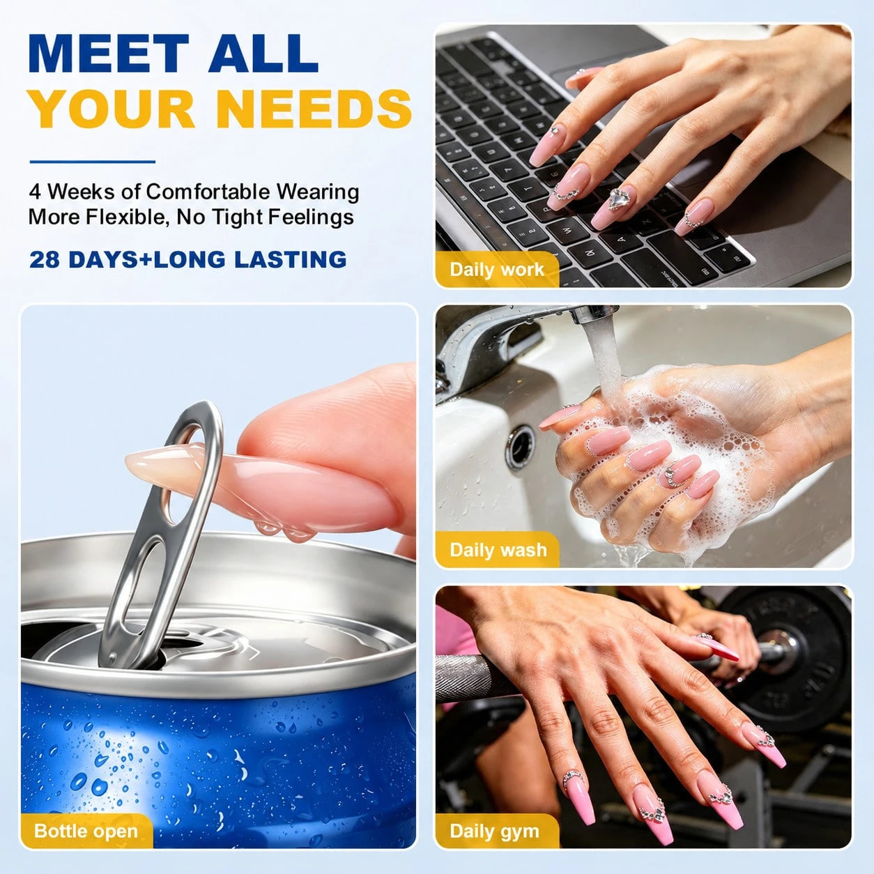 LIMEGIRL 20G Large Capacity Nail Glue, Super Strong Fast Drying Nail Glue, Suitable For Nail Tips, Acrylic Nails And Nail Extensions, Long Lasting Nail Adhesive, No UV Lamp Required, Professional Salo