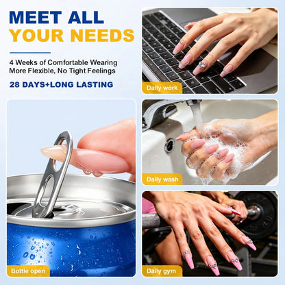 LIMEGIRL 20G Large Capacity Nail Glue, Super Strong Fast Drying Nail Glue, Suitable For Nail Tips, Acrylic Nails And Nail Extensions, Long Lasting Nail Adhesive, No UV Lamp Required, Professional Salo