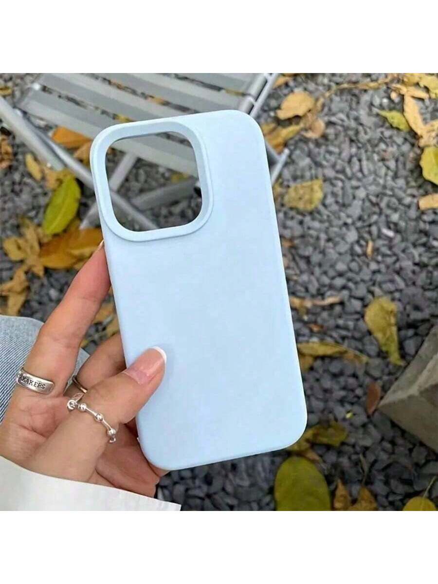 Liquid Silicone Phone Case- Purple Lilac, Anti-Yellowing & Soft Protective, Compatible With IPhone, Waterproof, Shockproof, Anti-Fall, Anti-Scratch