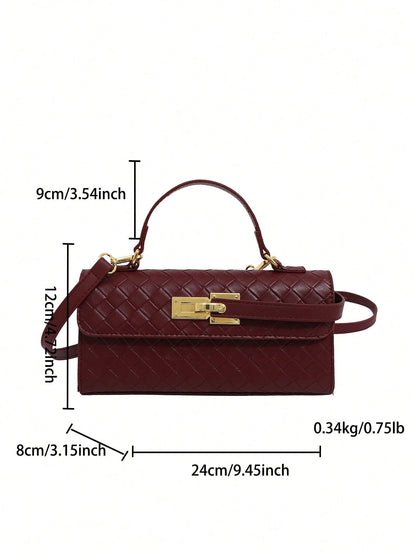 Livesso New Crossborder Spanish Style Women Flap Shoulder Bag, Commuter Fashion Versatile Minimalist Underarm Handbag, Faux Leather (Excluding Gift Bag)