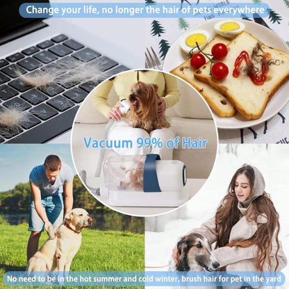 LMVVC Pet Grooming Kit With Vacuum For Dogs And Cats Groomer Tools Poodle Puppy Cleaning