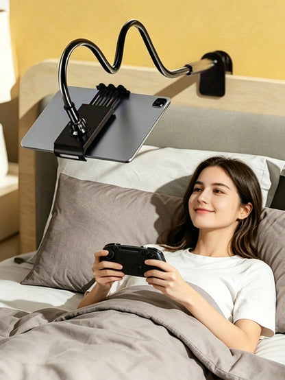 Long Arm Bed Tablet Holder With Flexible Gooseneck, Slouchy Bedside Clip Mount, Compatible With All 9/10/11/Pro/Air Series, Suitable For IPhone And Switch Game Console, Adjustable Phone Stand