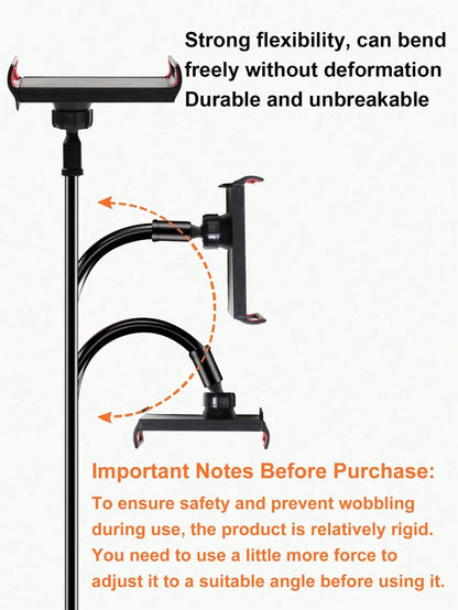 Long Arm Bed Tablet Holder With Flexible Gooseneck, Slouchy Bedside Clip Mount, Compatible With All 9/10/11/Pro/Air Series, Suitable For IPhone And Switch Game Console, Adjustable Phone Stand
