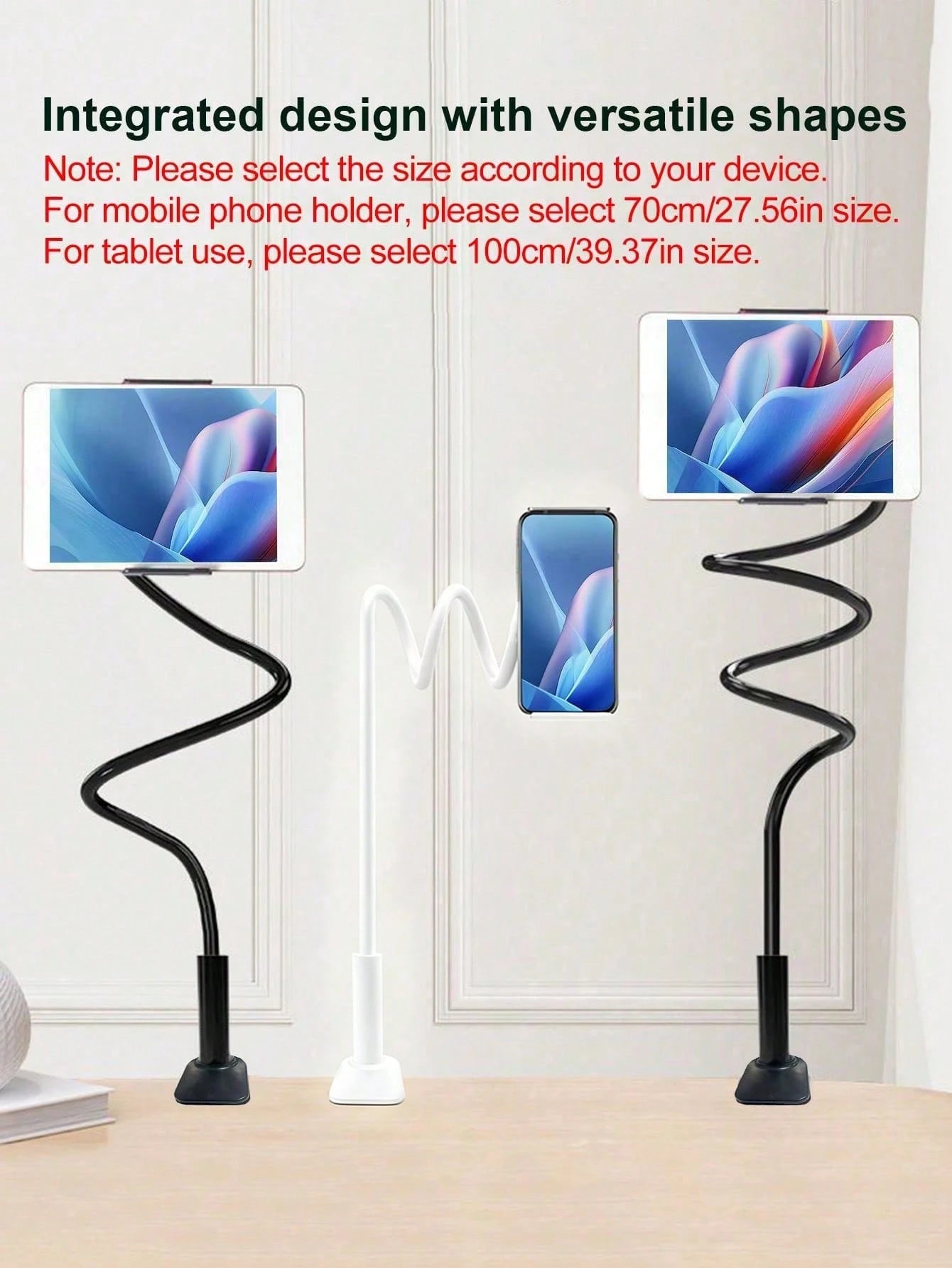 Long Arm Bed Tablet Holder With Flexible Gooseneck, Slouchy Bedside Clip Mount, Compatible With All 9/10/11/Pro/Air Series, Suitable For IPhone And Switch Game Console, Adjustable Phone Stand