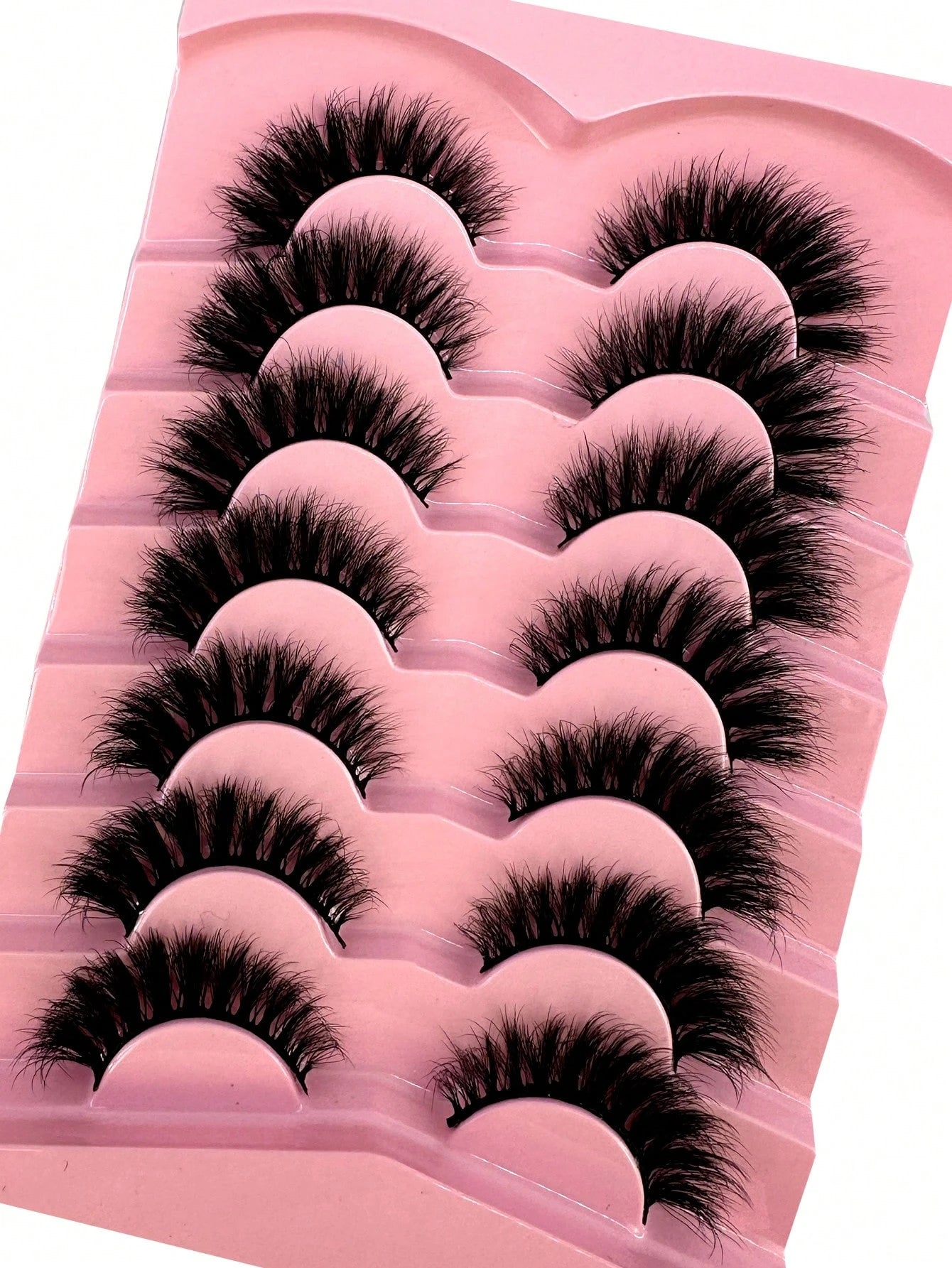 LYBCG Hot 7 Pairs Of Cosplay Manga Cat Eye 3d Mink Fur False Eyelashes, Soft, Fine, Natural & Reusable Falsies For Thick & Lengthening
