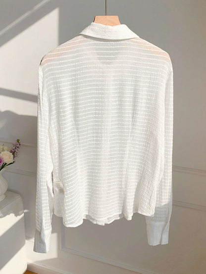 LYSMO Solid Color Long Sleeve Shirt,Long Sleeve Tops