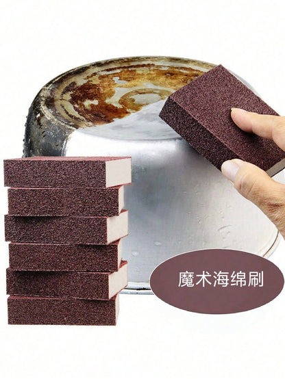 Magic Sponge Scouring Block, Abrasive Rust Removal Cleaning Brush, Descaling Cleaning Pad, For Kitchen, Bathroom, Home, Household