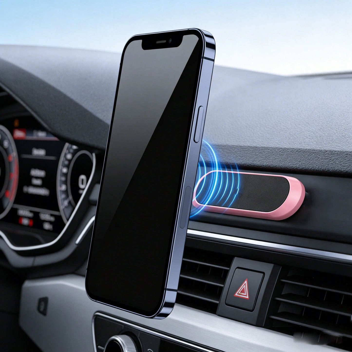 Magnetic Phone Holder, Universal For Multiple Scenarios, No Drilling Required, Suitable For Car, Bedroom, Kitchen, Office Desk Storage And Fixation