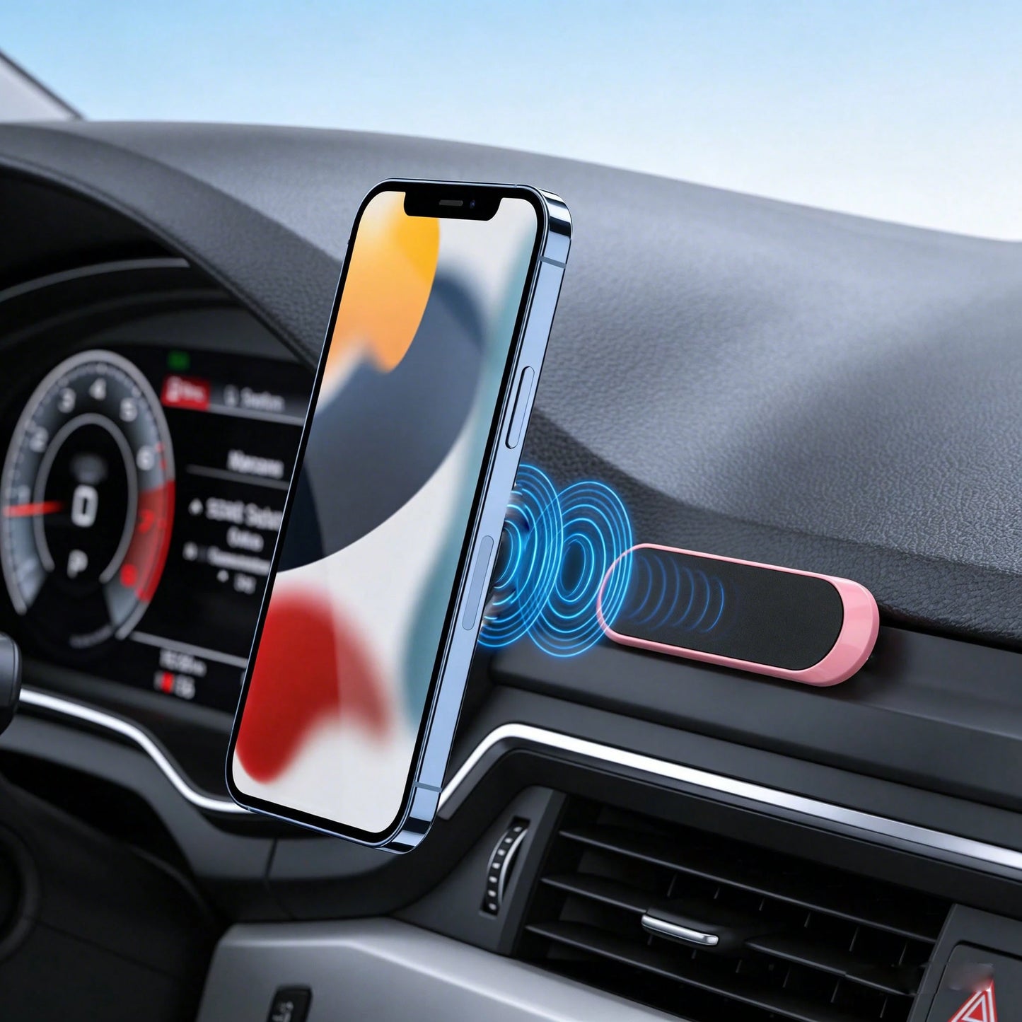 Magnetic Phone Holder, Universal For Multiple Scenarios, No Drilling Required, Suitable For Car, Bedroom, Kitchen, Office Desk Storage And Fixation
