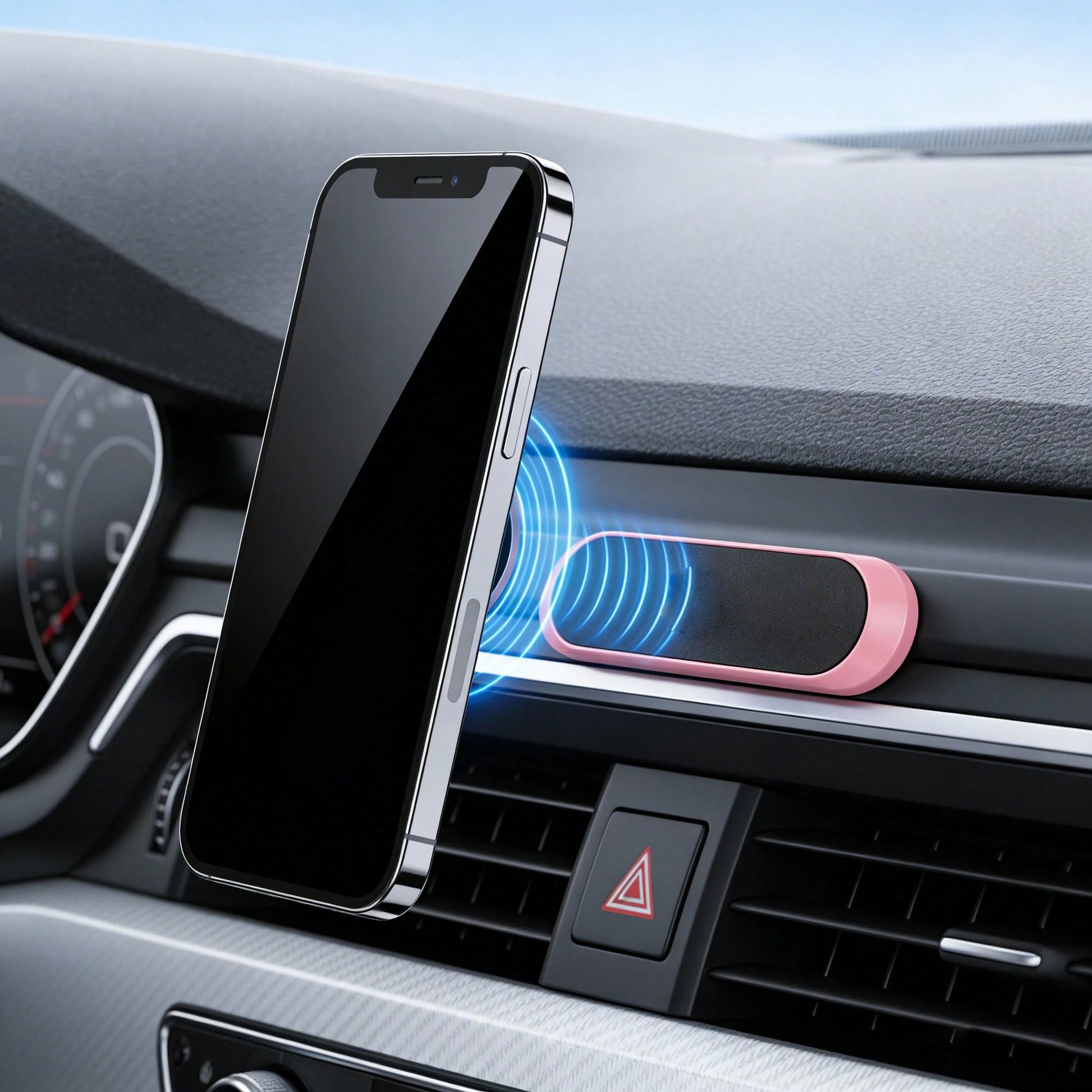 Magnetic Phone Holder, Universal For Multiple Scenarios, No Drilling Required, Suitable For Car, Bedroom, Kitchen, Office Desk Storage And Fixation