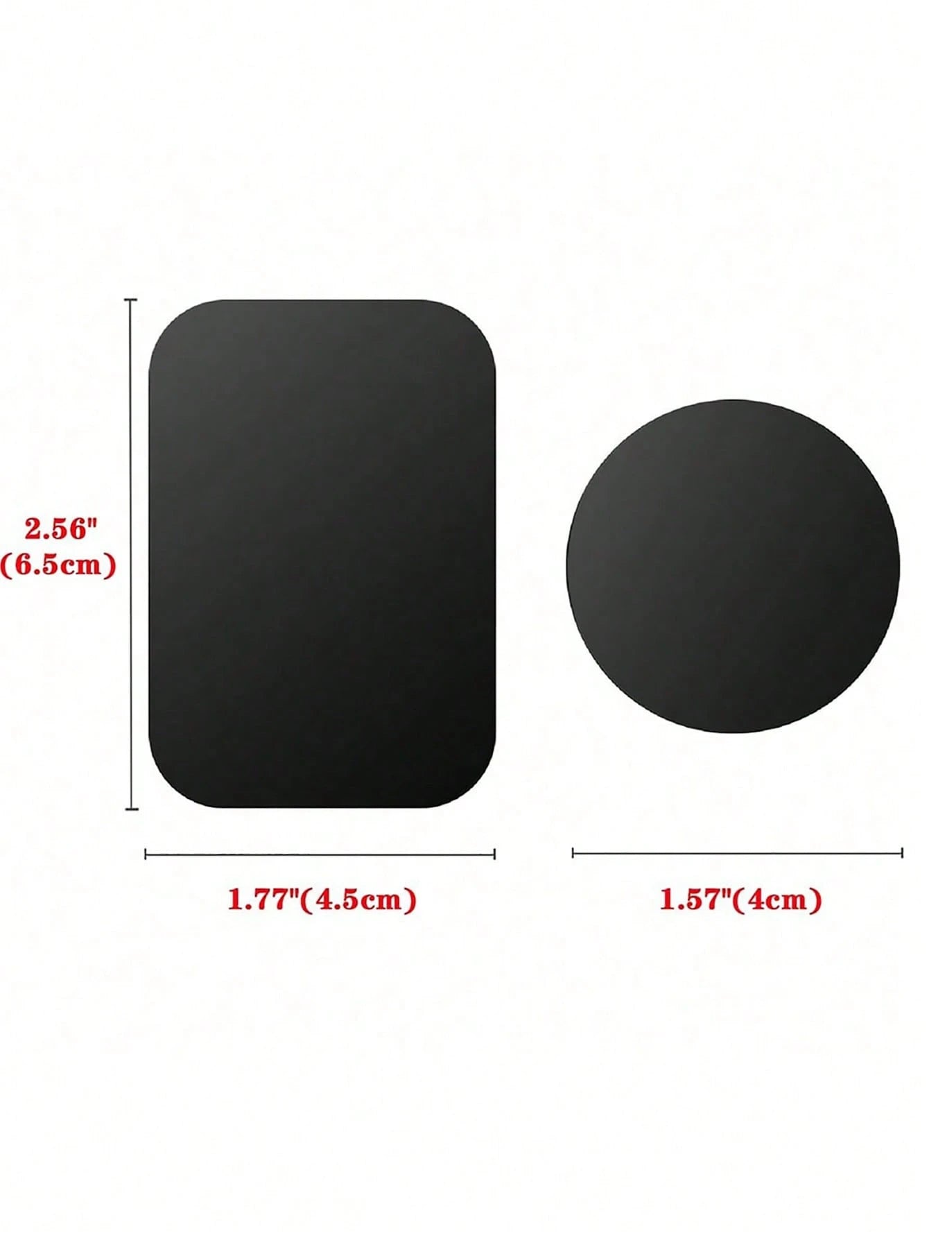 Magnetic Phone Mount Metal Plate, Stainless Steel Adhesive Iron Sheet For Car Phone Holder, Universal Magnetic Sticker For Phone Case, Dashboard, Vent Mount Accessories