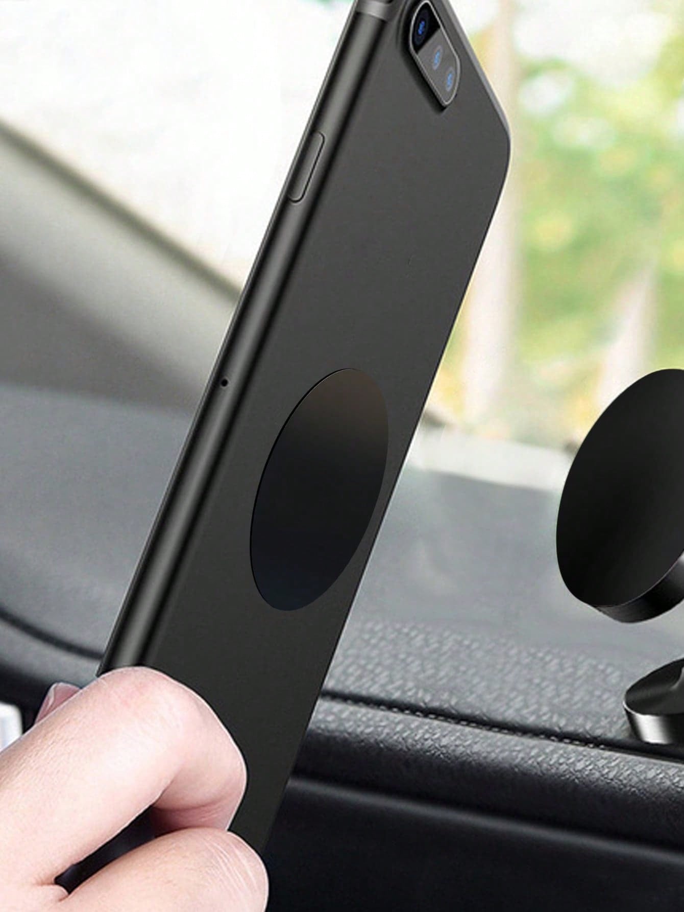 Magnetic Phone Mount Metal Plate, Stainless Steel Adhesive Iron Sheet For Car Phone Holder, Universal Magnetic Sticker For Phone Case, Dashboard, Vent Mount Accessories
