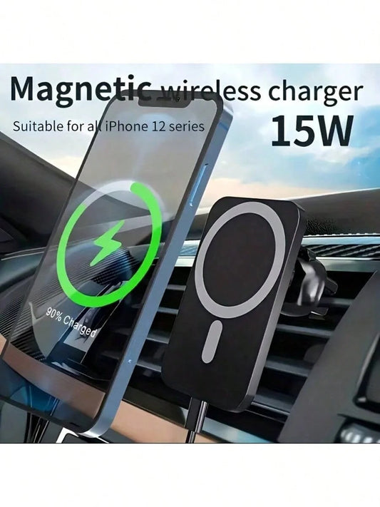 MagSafe Car Phone Holder- Air Vent Mount, Magnetic Phone Holder Compatible With IPhone 17, 16, 15 Series, 14 Series, Pixel 10 Etc.