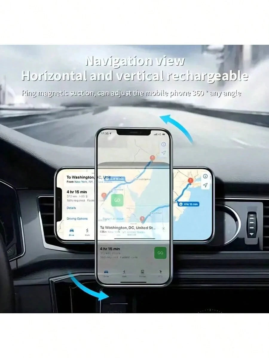 MagSafe Car Phone Holder- Air Vent Mount, Magnetic Phone Holder Compatible With IPhone 17, 16, 15 Series, 14 Series, Pixel 10 Etc.