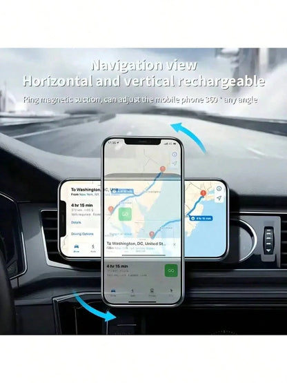MagSafe Car Phone Holder- Air Vent Mount, Magnetic Phone Holder Compatible With IPhone 17, 16, 15 Series, 14 Series, Pixel 10 Etc.