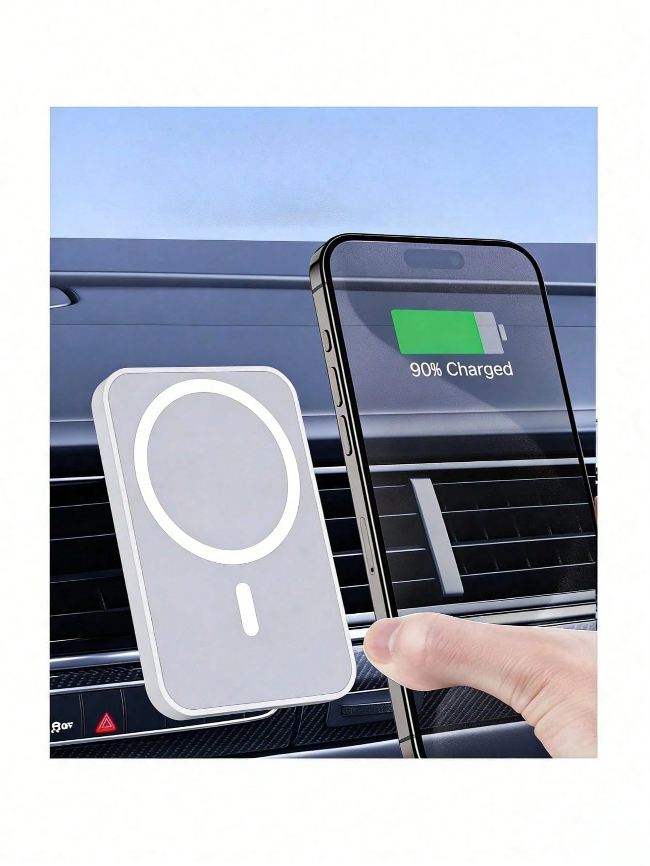 MagSafe Car Phone Holder- Air Vent Mount, Magnetic Phone Holder Compatible With IPhone 17, 16, 15 Series, 14 Series, Pixel 10 Etc.