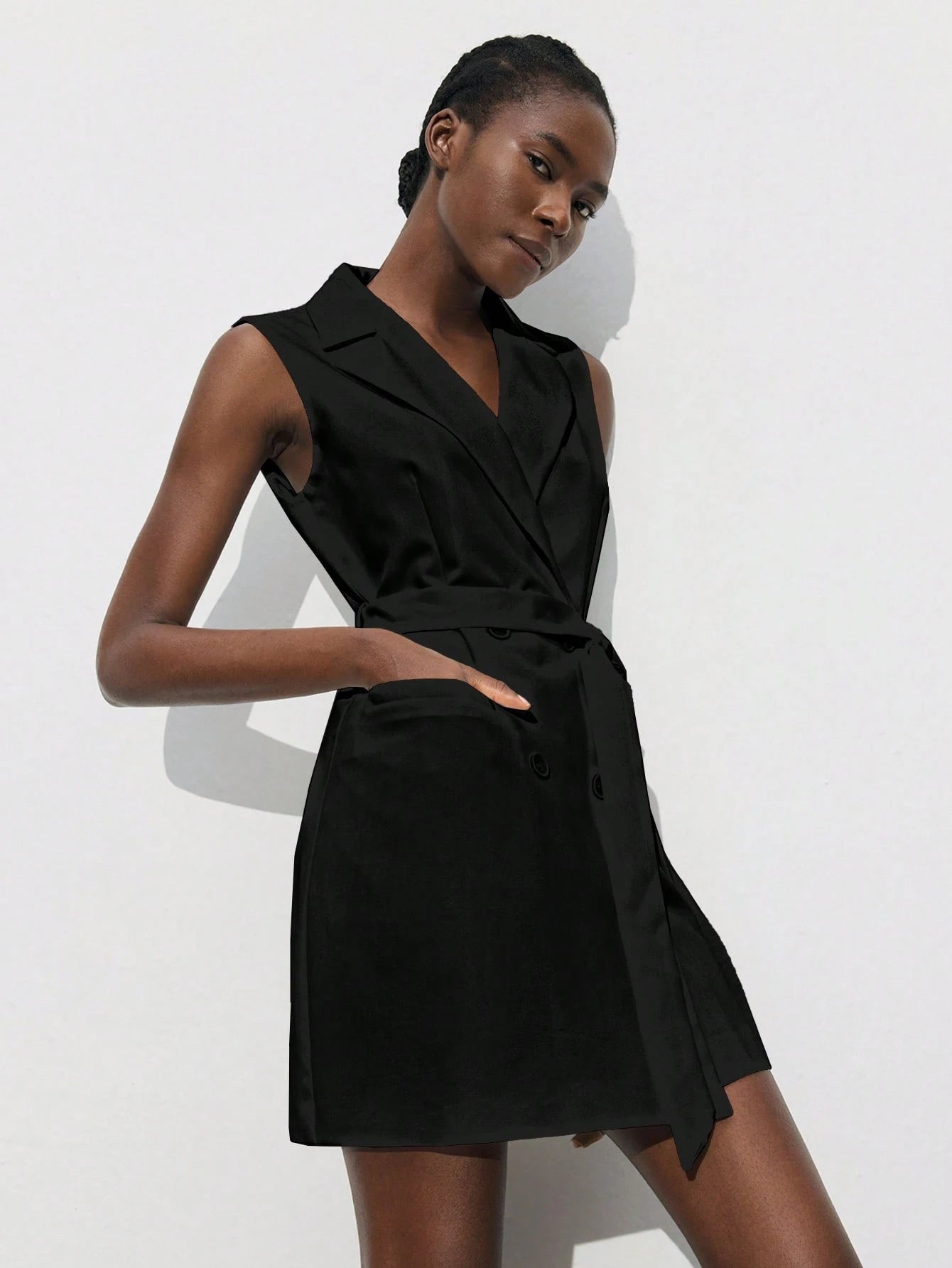 Maija Women's Spring And Summer New Belt Urban Modern Daily Casual One-Piece Short Dress