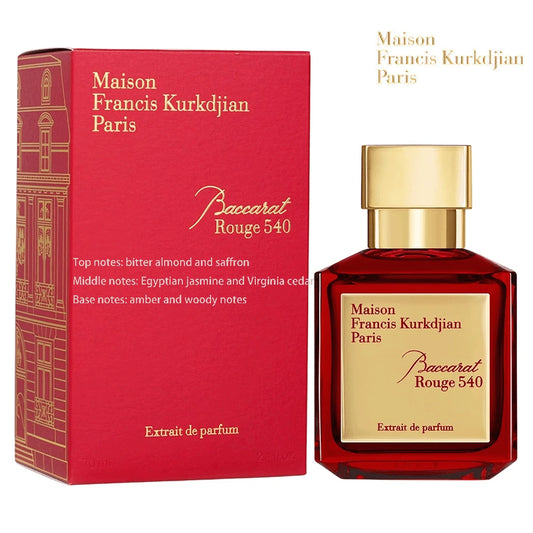 Maison Francis Kurkdjian Red 540 Eau De Parfum 100ml Top Notes: Bitter Almond, Saffron; Middle Notes: Egyptian Jasmine; Base Notes: Amber, Woody Notes. Red Crystal Square Bottle With A Gold Cap. Unise