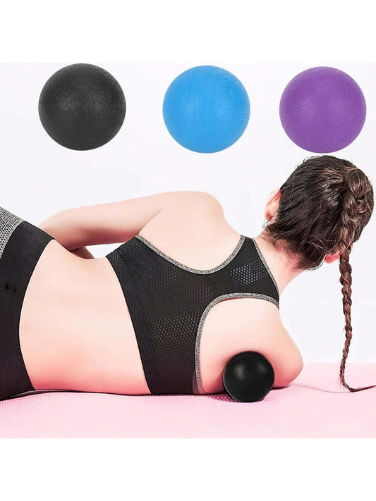 Massage Lacrosse Ball, Suitable For Muscle Soreness, Shoulders, Neck, Back, Feet, Body, Deep Tissue, Trigger Points, Muscle Knots, Yoga And Myofascial Release